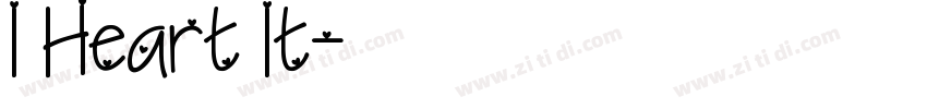 I Heart It字体转换 I Heart It字体转换